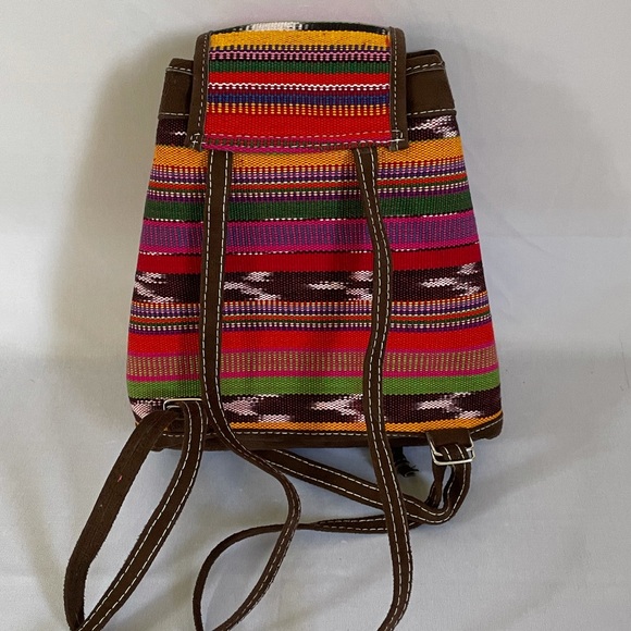 Handmade Mini Backpack from Guatemala - Picture 2 of 3